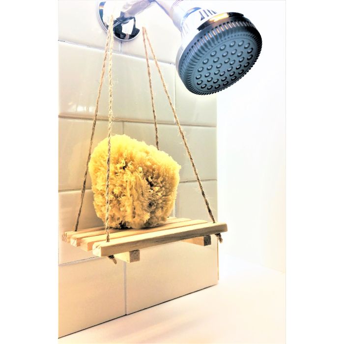 Key West Sponge Market Wooden Sea Sponge Caddy